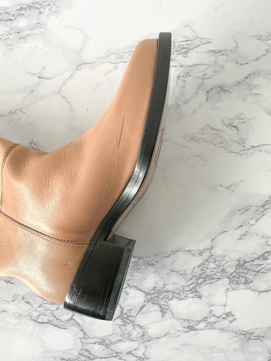 LEGRES Blush Leather Boots - Imagen 5