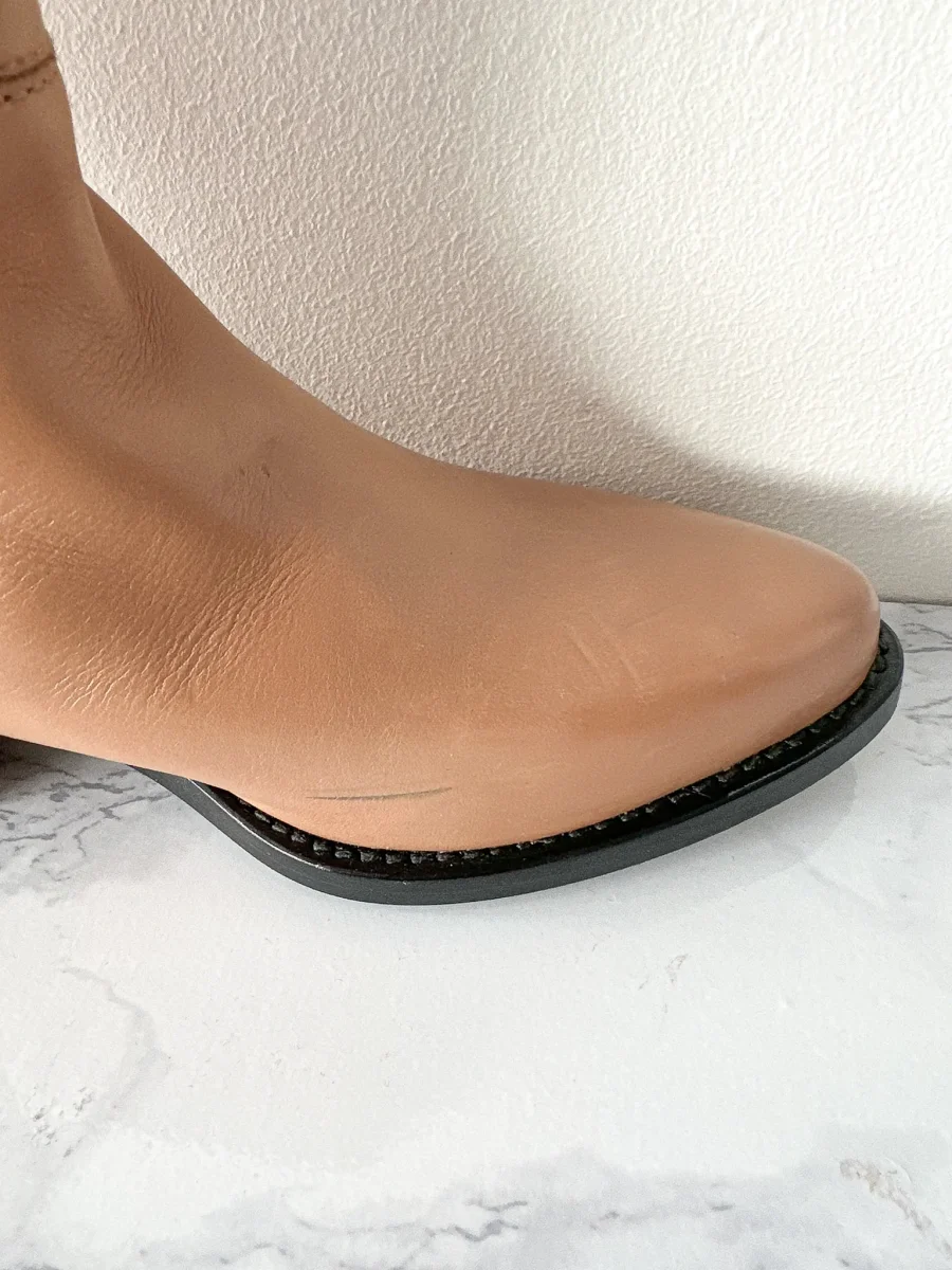 LEGRES Blush Leather Boots - Imagen 7