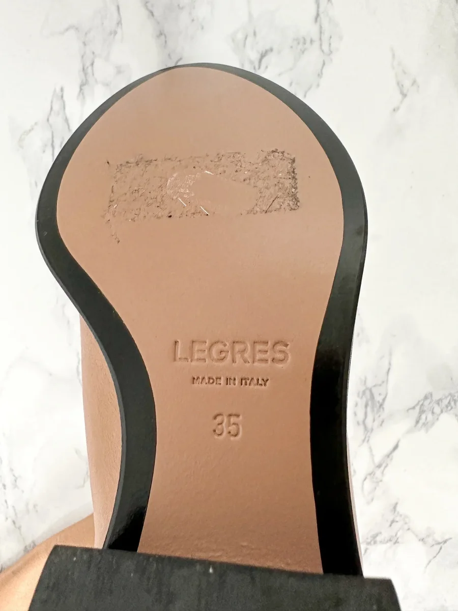 LEGRES Blush Leather Boots - Imagen 9