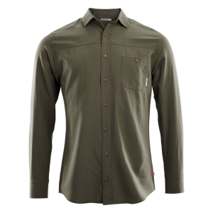 Camisa de Lana Merino Hombre Verde