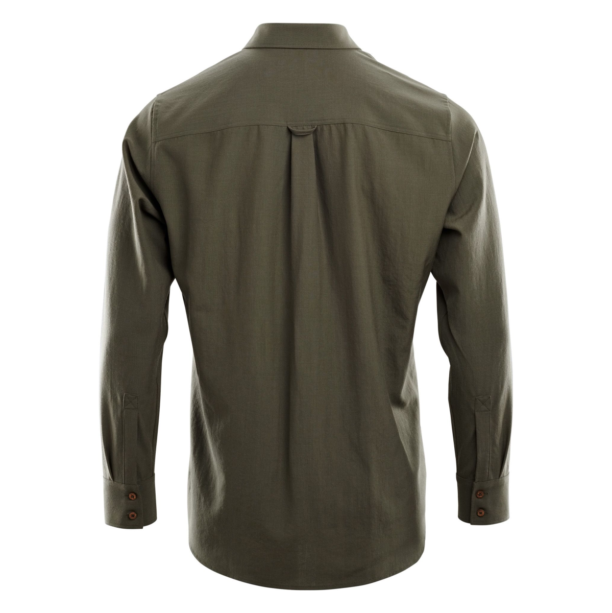 Camisa de Lana Merino Hombre Verde - Imagen 3