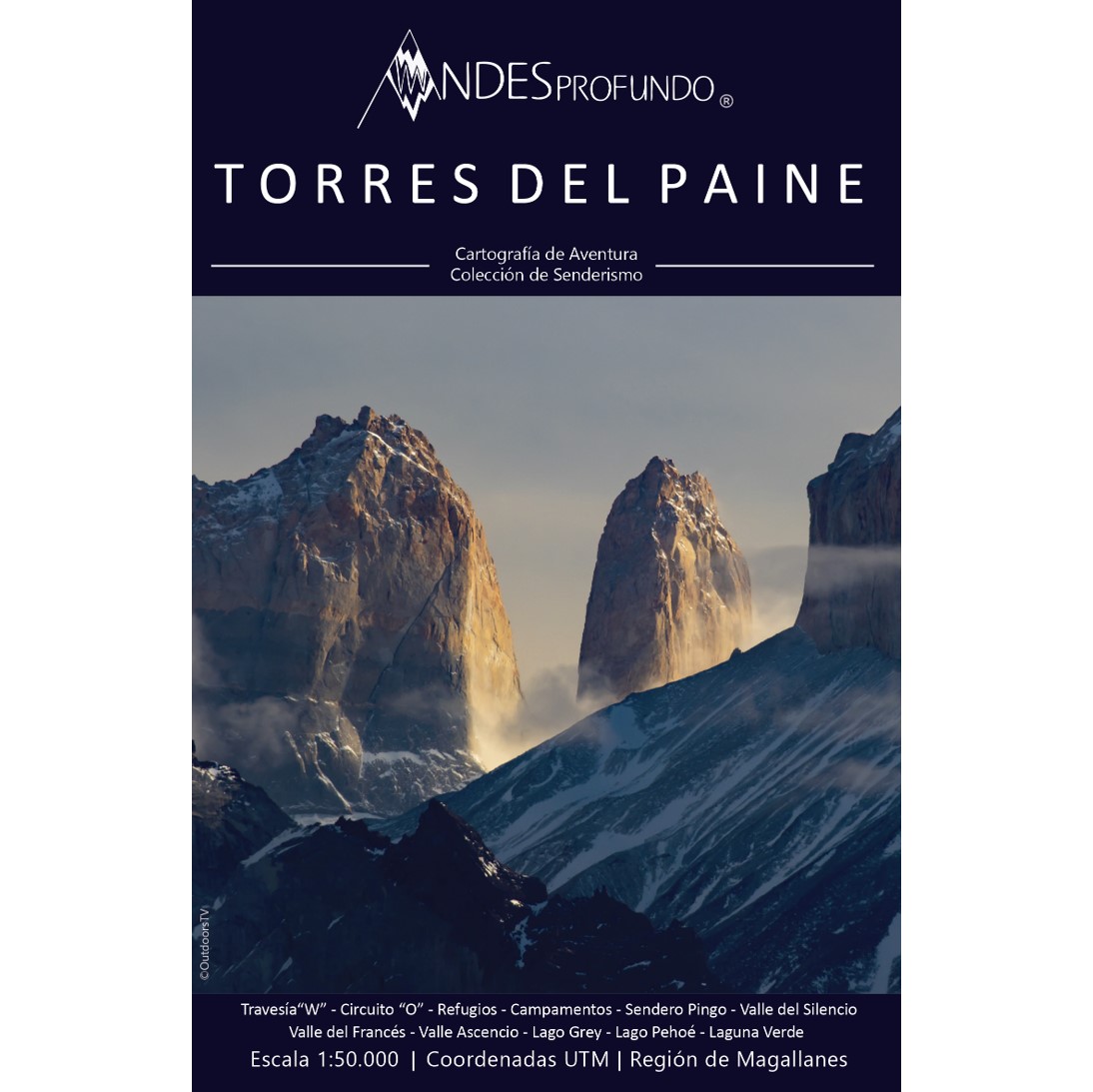 Mapa Torres del Paine