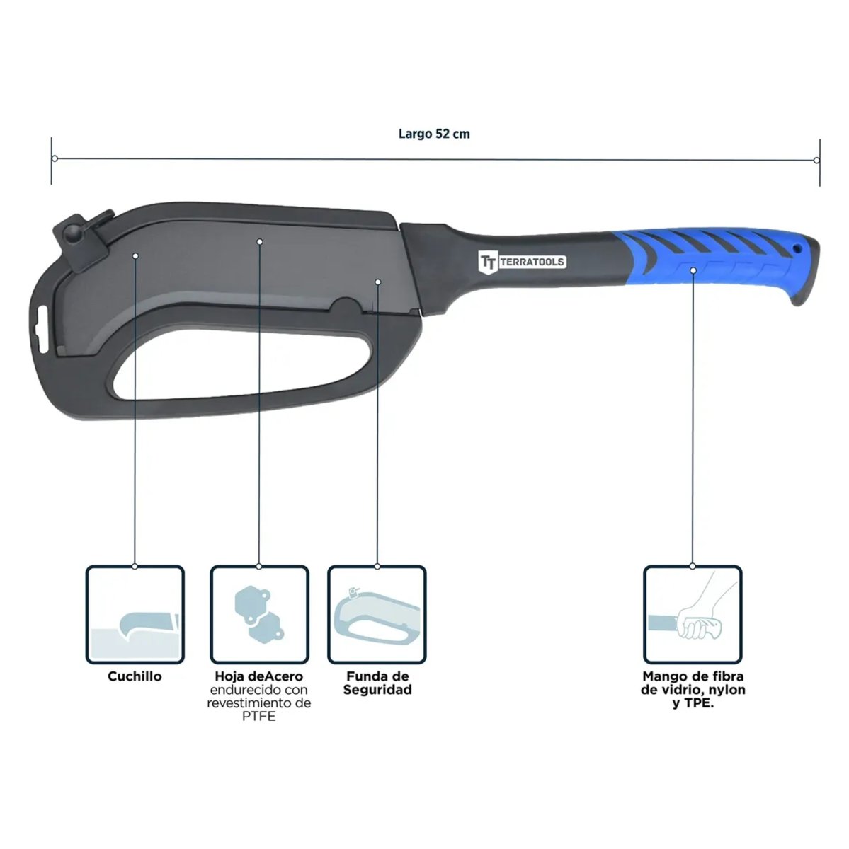 Machete con Sierra 20,5″ - Imagen 4