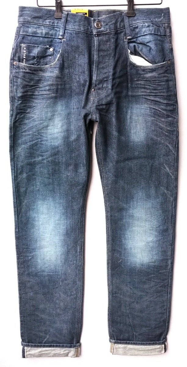 G-Star Selvedge New Radar Tapered Red Listing Hammer Denim Jeans - Imagen 6