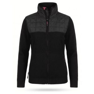 Bomber Hibrido Herrtschiske Mujer Negro
