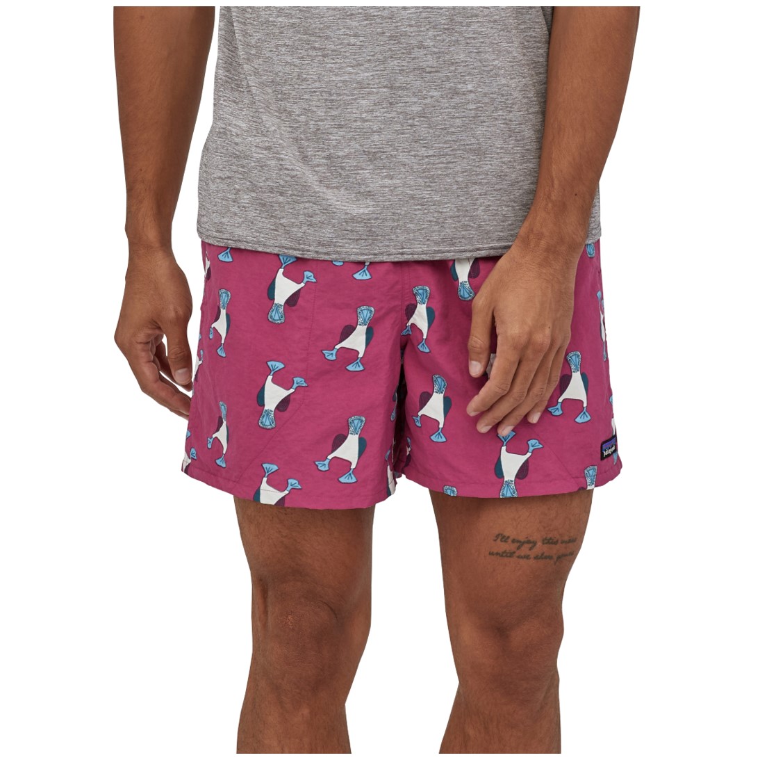 Shorts Baggies 5 in Hombre Rosado - Imagen 3