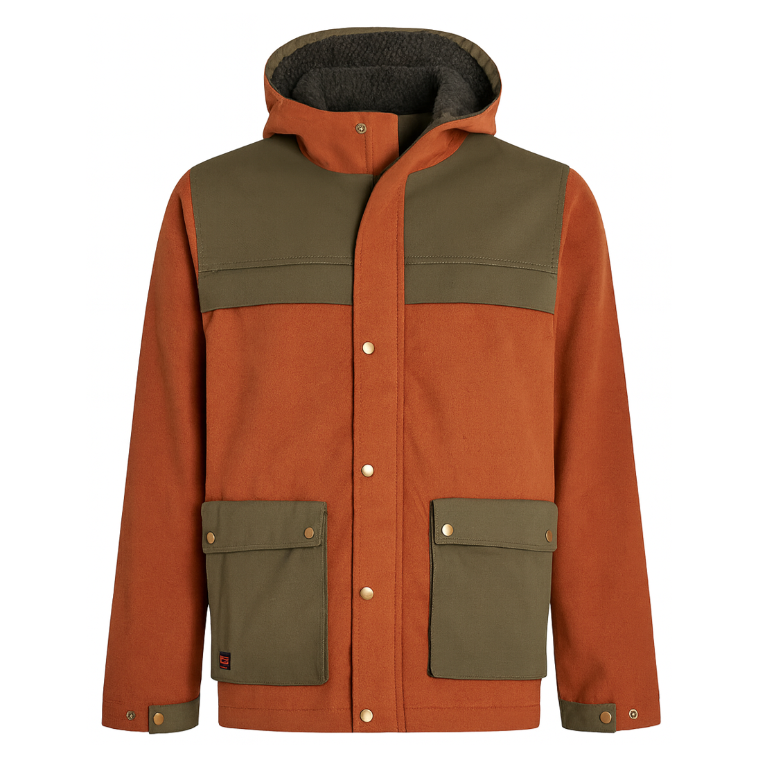 Chaqueta Paño Uarr Hombre Naranjo - Imagen 2
