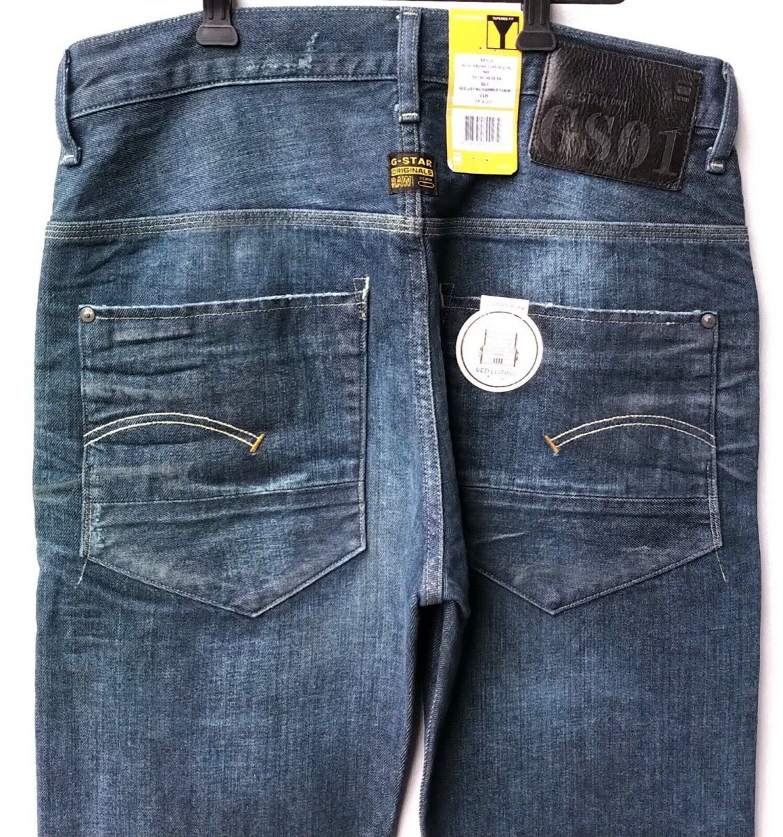 G-Star Selvedge New Radar Tapered Red Listing Hammer Denim Jeans - Imagen 5
