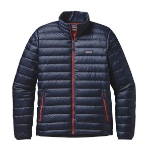 Parka Pluma Down Sweater Jacket Hombre Azul / Rojo