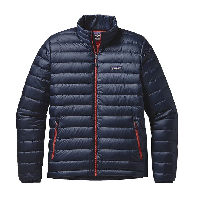 Parka Pluma Down Sweater Jacket Hombre Azul / Rojo - Imagen 2