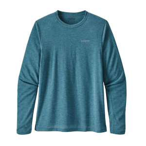Polera Manga Larga Nine Trails Hombre Azul