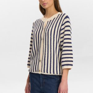 Chaqueta de punto calado