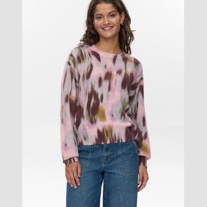 Jersey de punto manchas de colores
