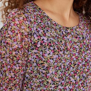 Vestido tul florecitas