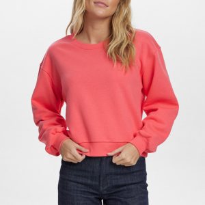 Sudadera corta coral