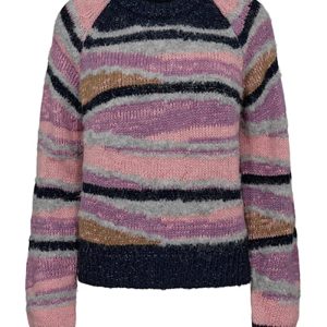 Jersey de punto con texturas de colores