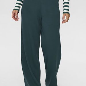 Pantalón de punto verde oscuro
