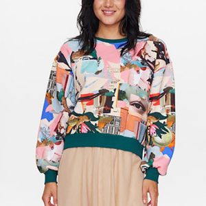 Sudadera con estampado de fotos