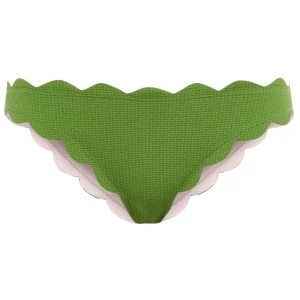 Marysia Antibes Reversible Bikini Bottoms in Green/Pink