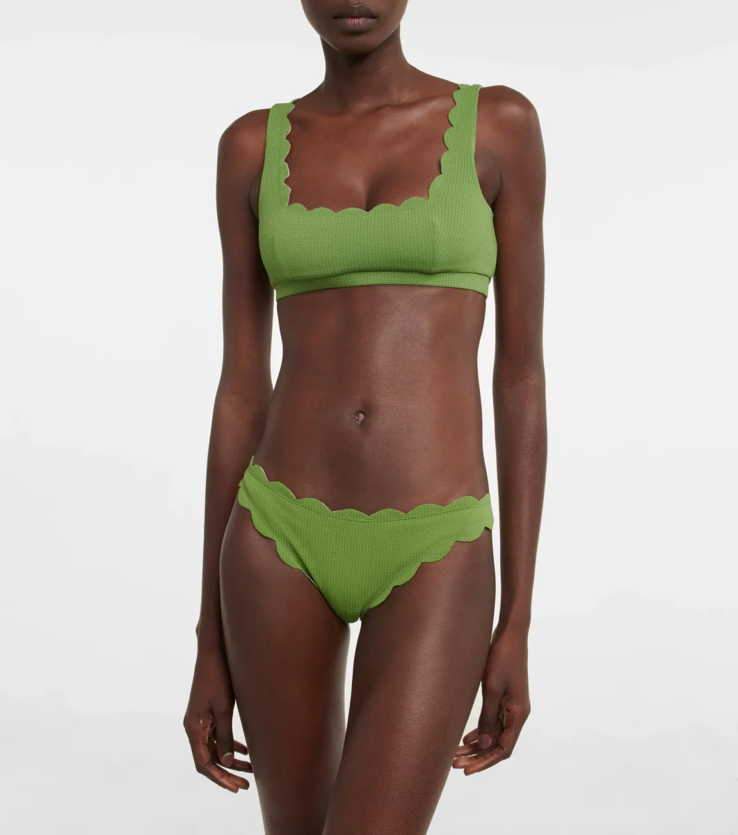 Marysia Antibes Reversible Bikini Bottoms in Green/Pink - Imagen 3