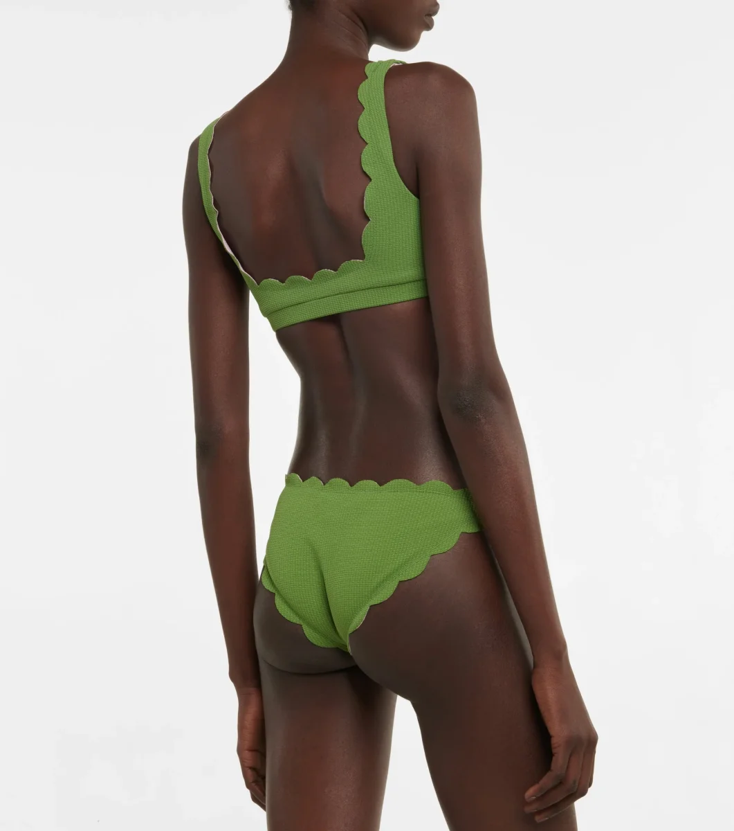 Marysia Antibes Reversible Bikini Bottoms in Green/Pink - Imagen 5