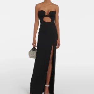 Nensi Dojaka Black Cut Out Maxi Dress