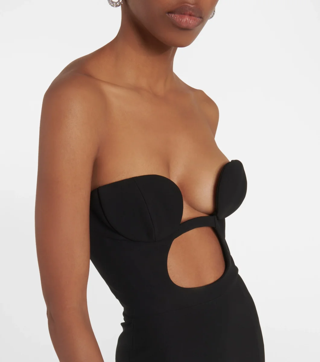 Nensi Dojaka Black Cut Out Maxi Dress - Imagen 5