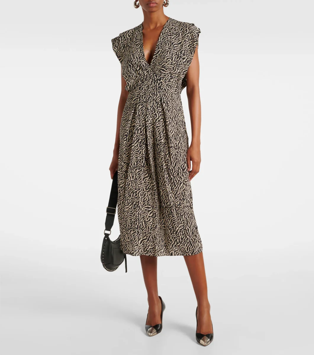Isabel Marant Etoile Epolia Printed Midi Dress - Imagen 9