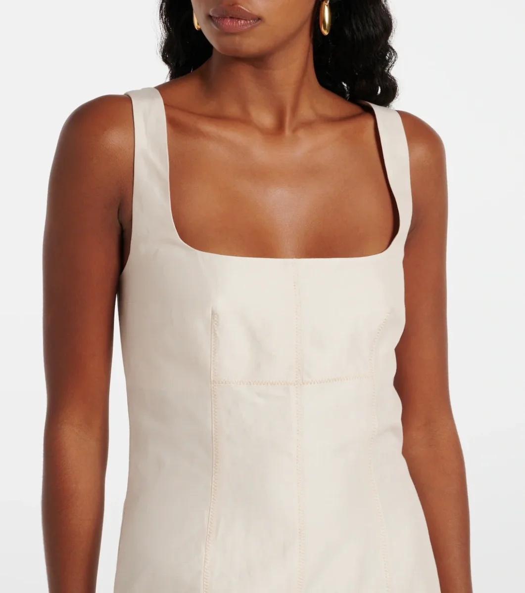 SIR The Label Cream Square Neck Corset Emilia Mini Dress - Imagen 8