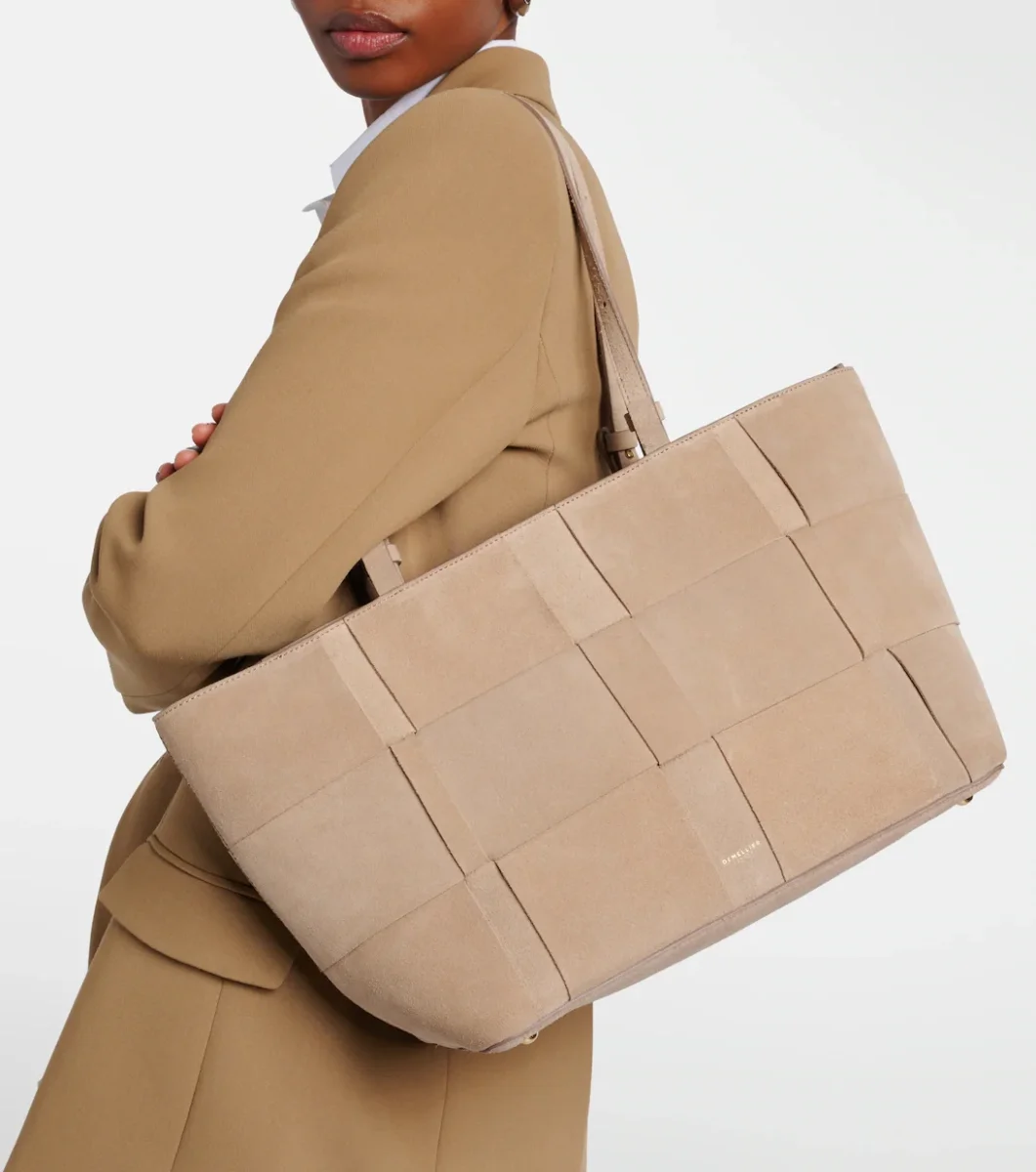 Demellier The Florence Suede Woven Large Tote Bag - Imagen 3
