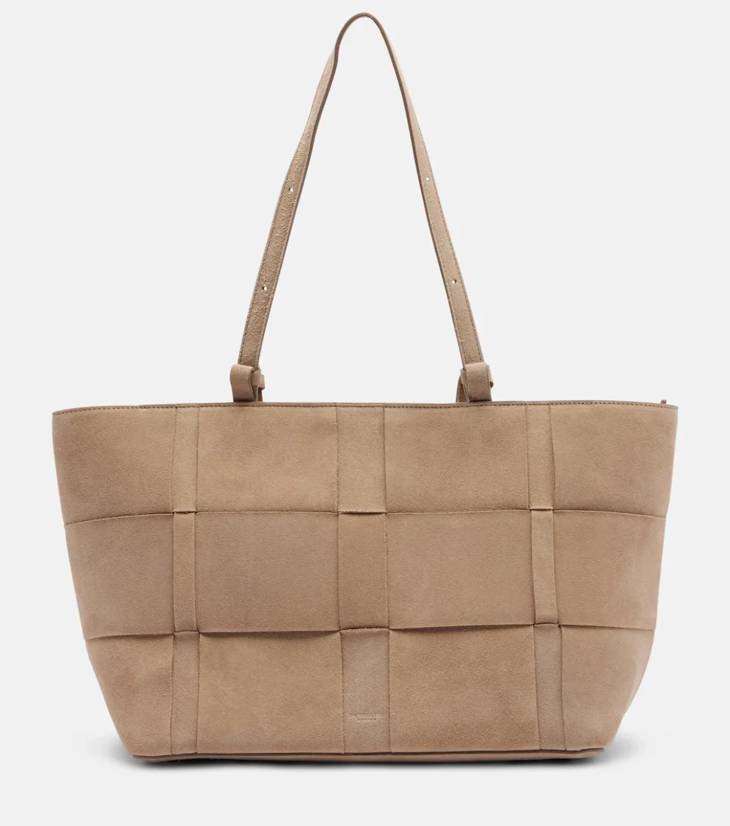 Demellier The Florence Suede Woven Large Tote Bag