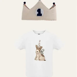 Pack corona y camiseta perrito