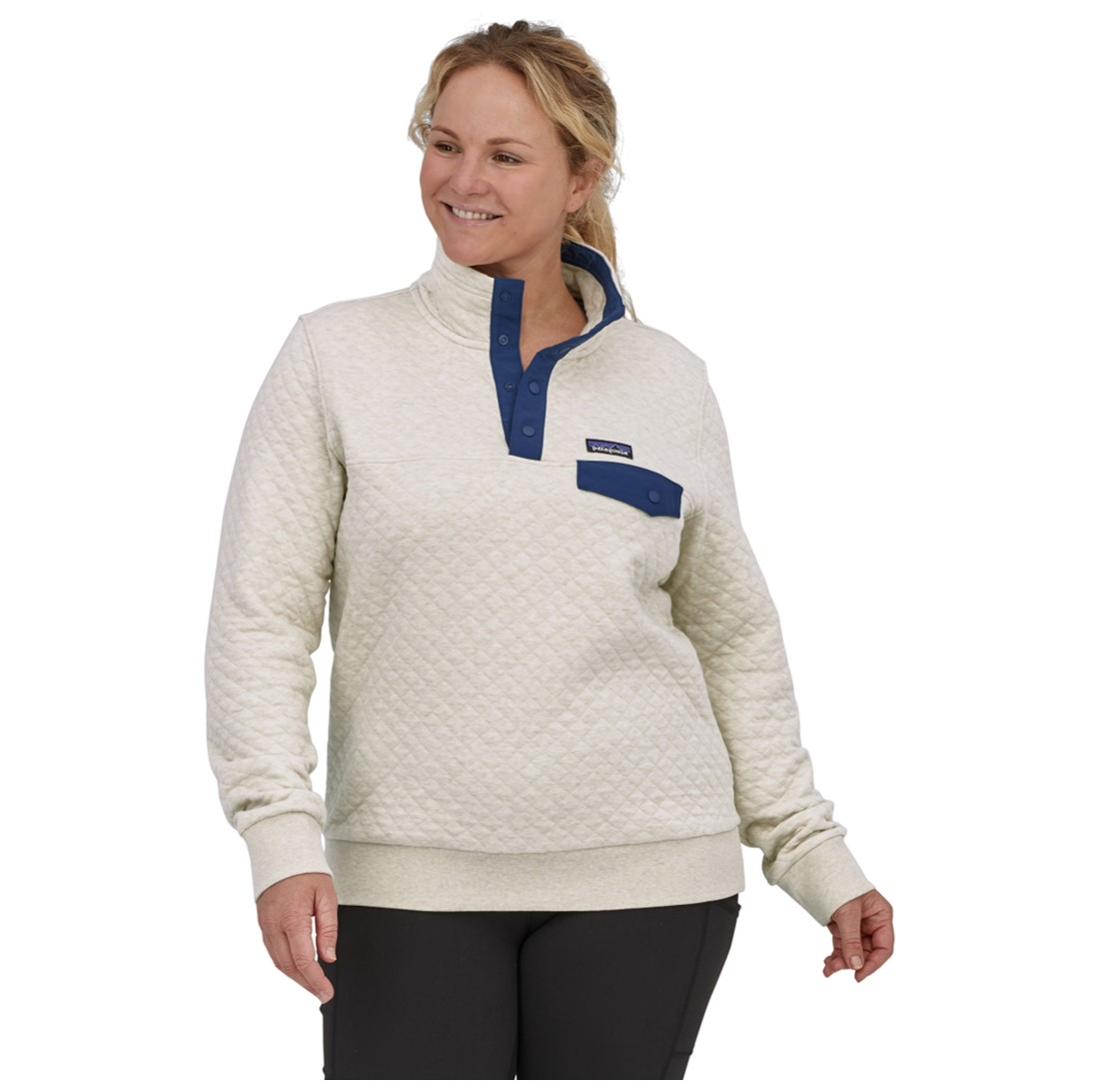 Polerón Organic Cotton Quilt Snap-T P/O Mujer Neutral - Imagen 3