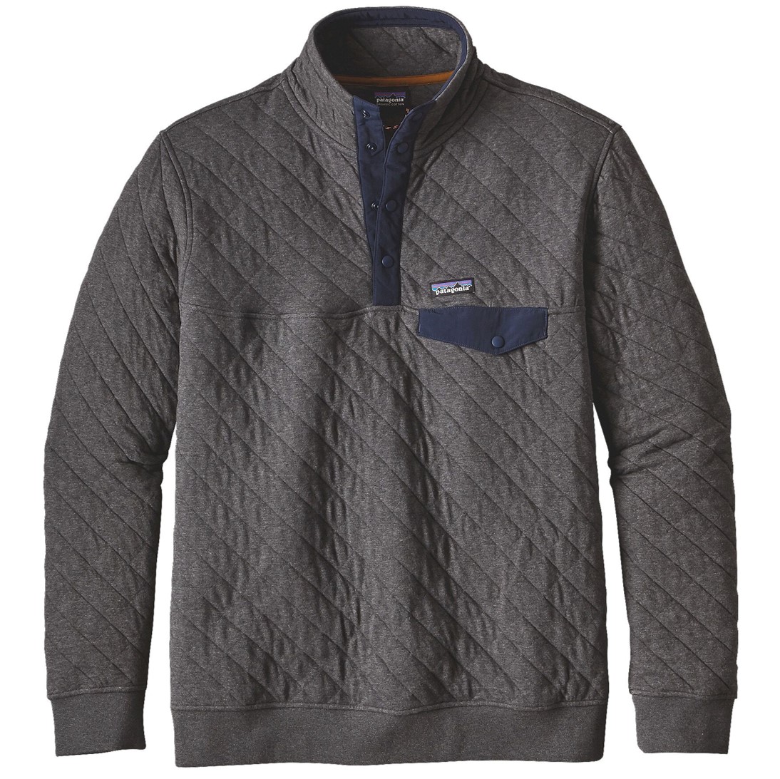 Polerón Organic Cotton Quilt Snap-T P/O Hombre Gris