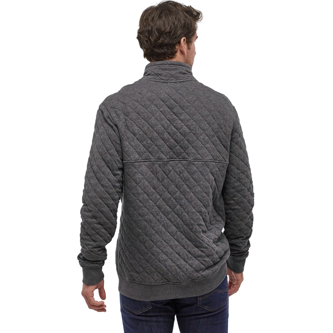 Polerón Organic Cotton Quilt Snap-T P/O Hombre Gris - Imagen 4