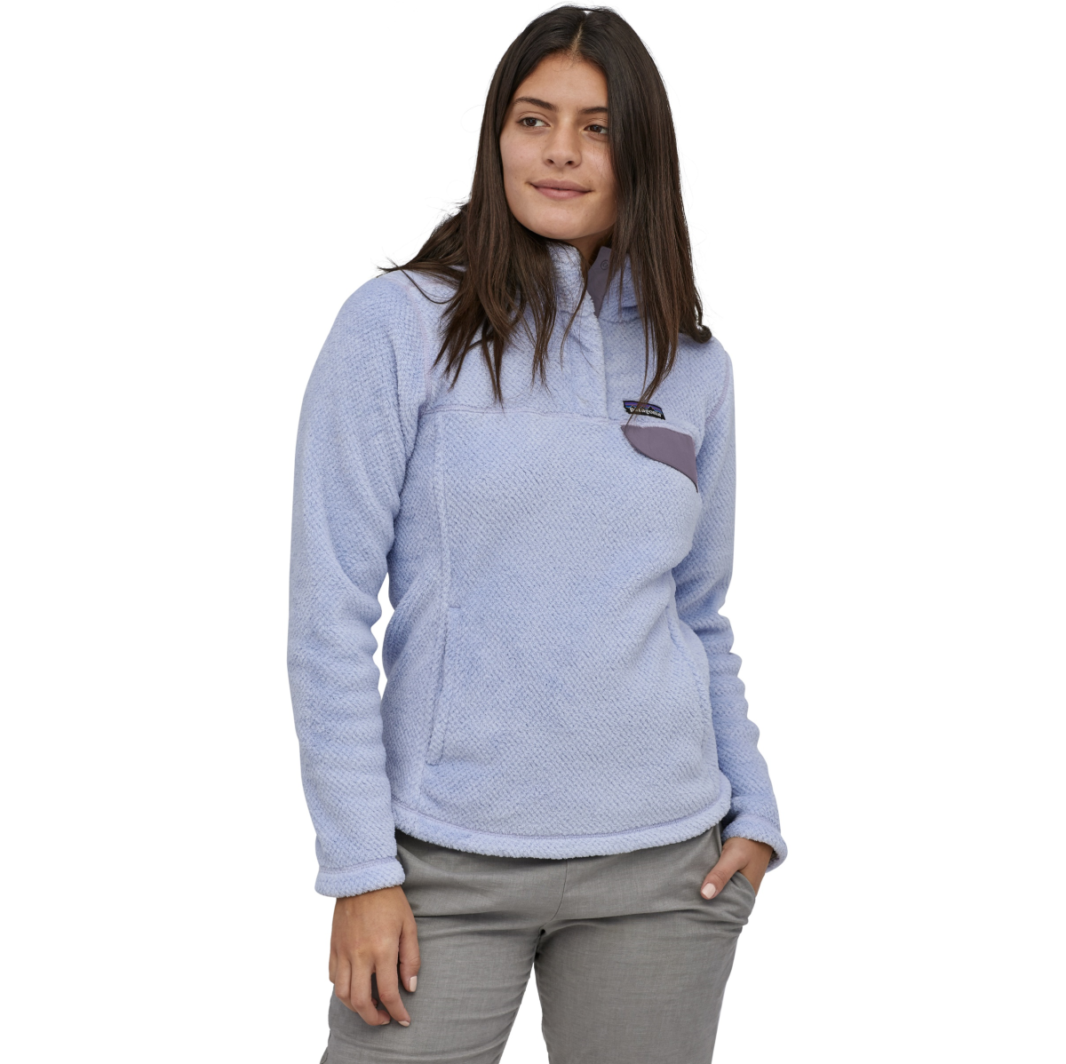 Polar Mujer Re-Tool Snap-T Pullover Lila - Imagen 3