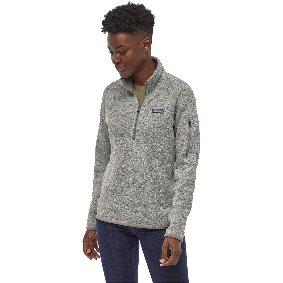 Polar Better Sweater 1/4 Zip Mujer Gris - Imagen 3