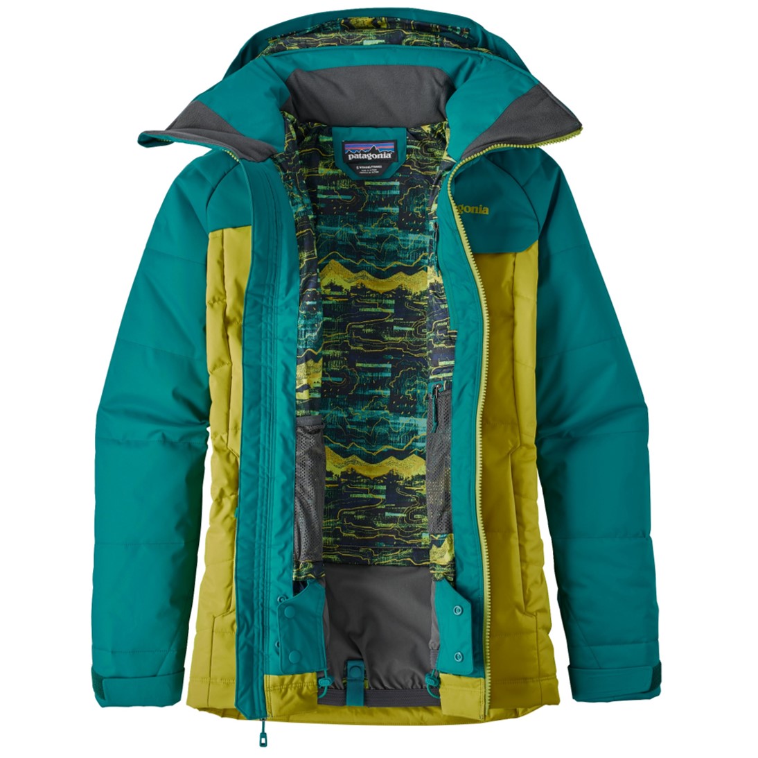 Parka para Nieve Rubicon Jacket Mujer Verde / Amarillo - Imagen 3