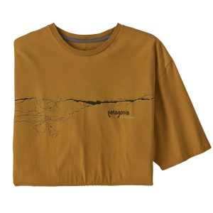 Polera Cochamo Crack Organic Hombre Amarilla