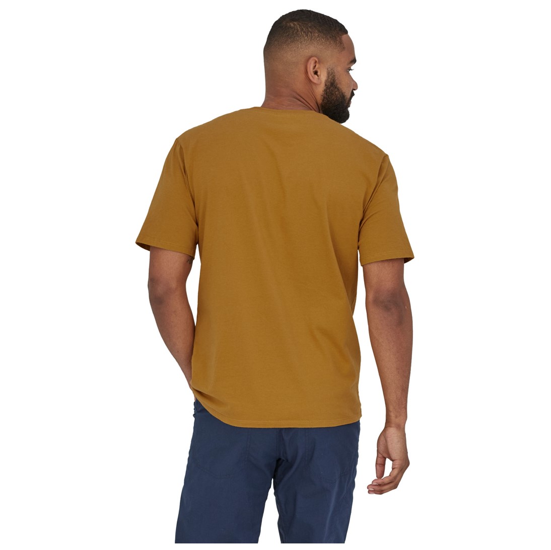 Polera Cochamo Crack Organic Hombre Amarilla - Imagen 4