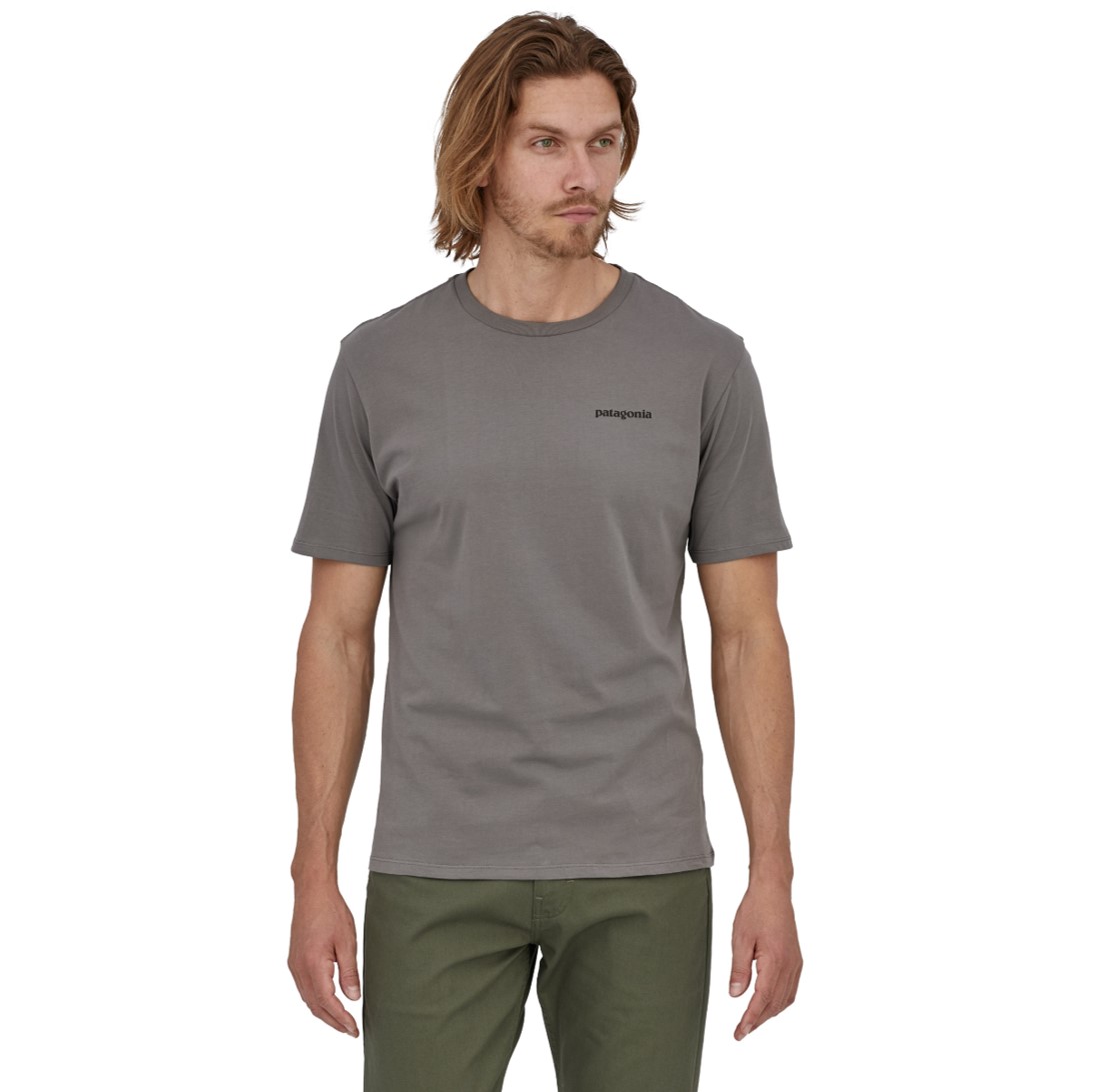 Polera P-6 T-Shirt Organic Hombre – Gris - Imagen 3