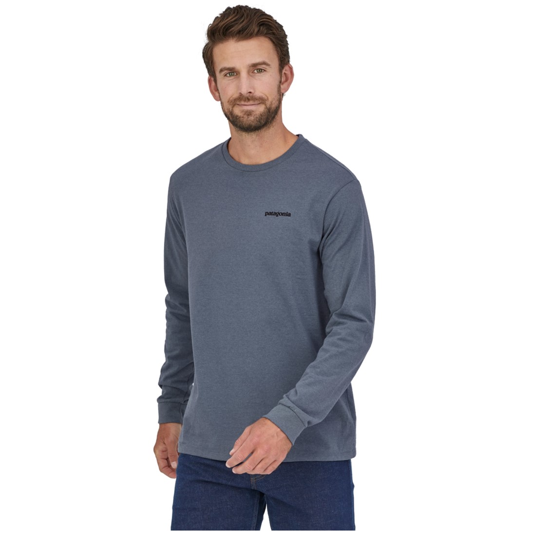 Polera Manga Larga Fitz Roy Trout Responsibili-Tee Hombre Azul - Imagen 3