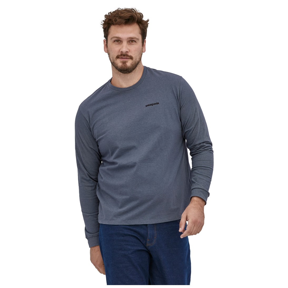 Polera Manga Larga P/6 Logo Responsibili-tee Hombre Azul - Imagen 3