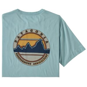 Polera Road to Regenerative Pocket Tee Hombre Celeste