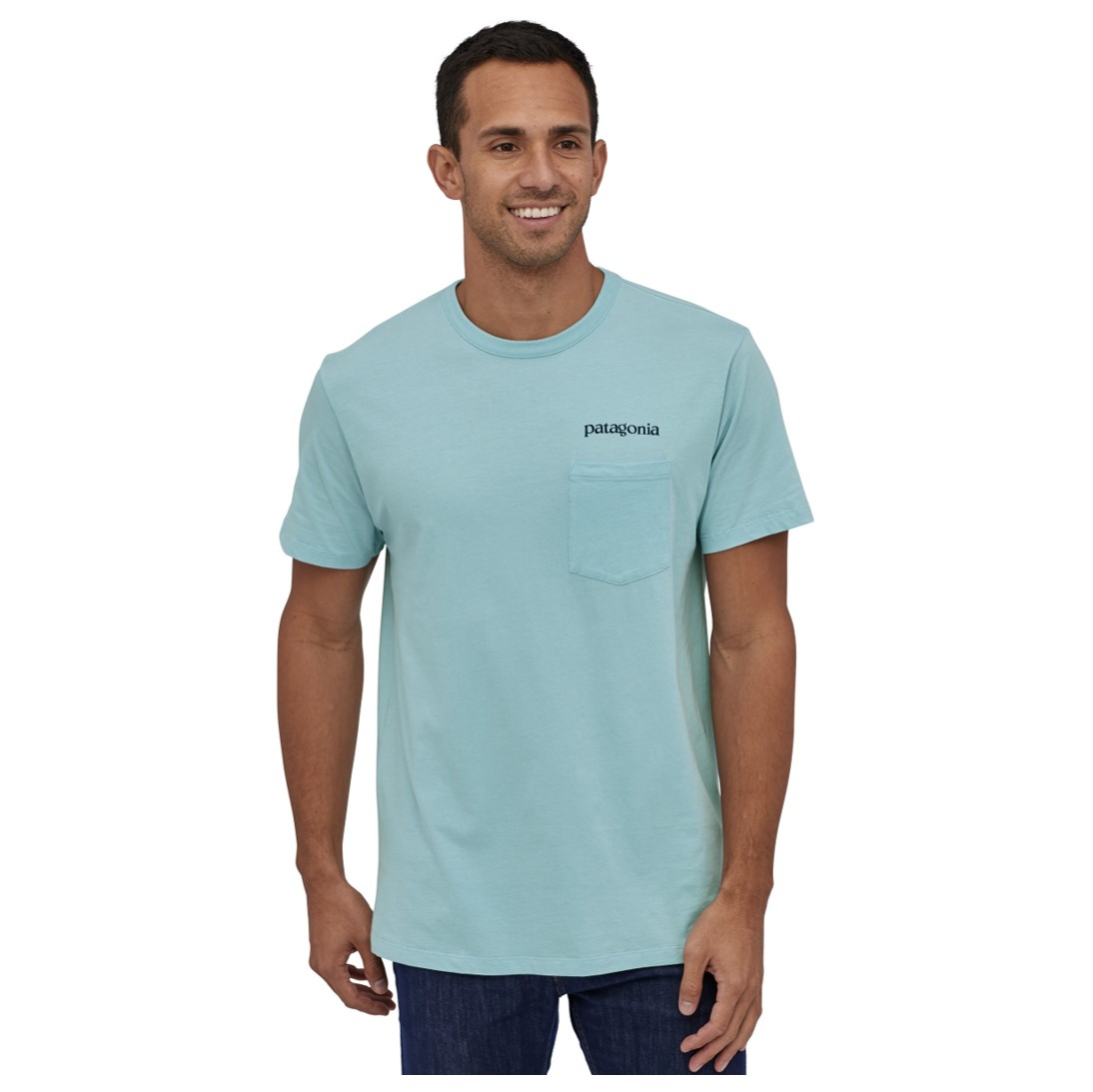 Polera Road to Regenerative Pocket Tee Hombre Celeste - Imagen 3