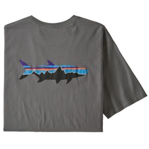 Polera Fitz Roy Fish Organic Hombre Gris