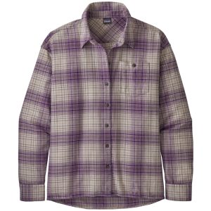 Camisa Driving Song Flannel Shirt Mujer Morado