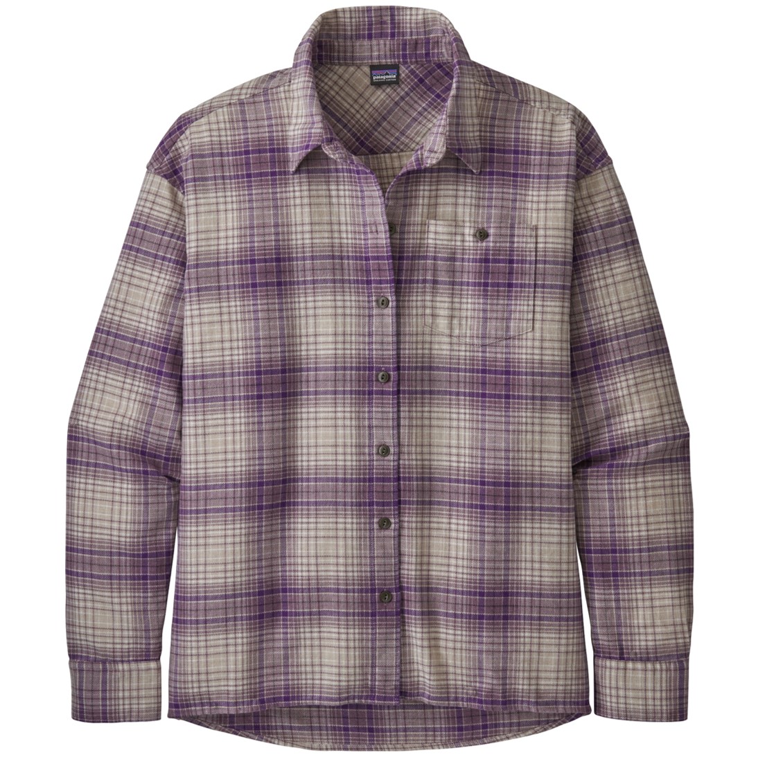 Camisa Driving Song Flannel Shirt Mujer Morado