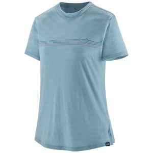 Polera Cap Cool Merino Graphic Mujer Azul