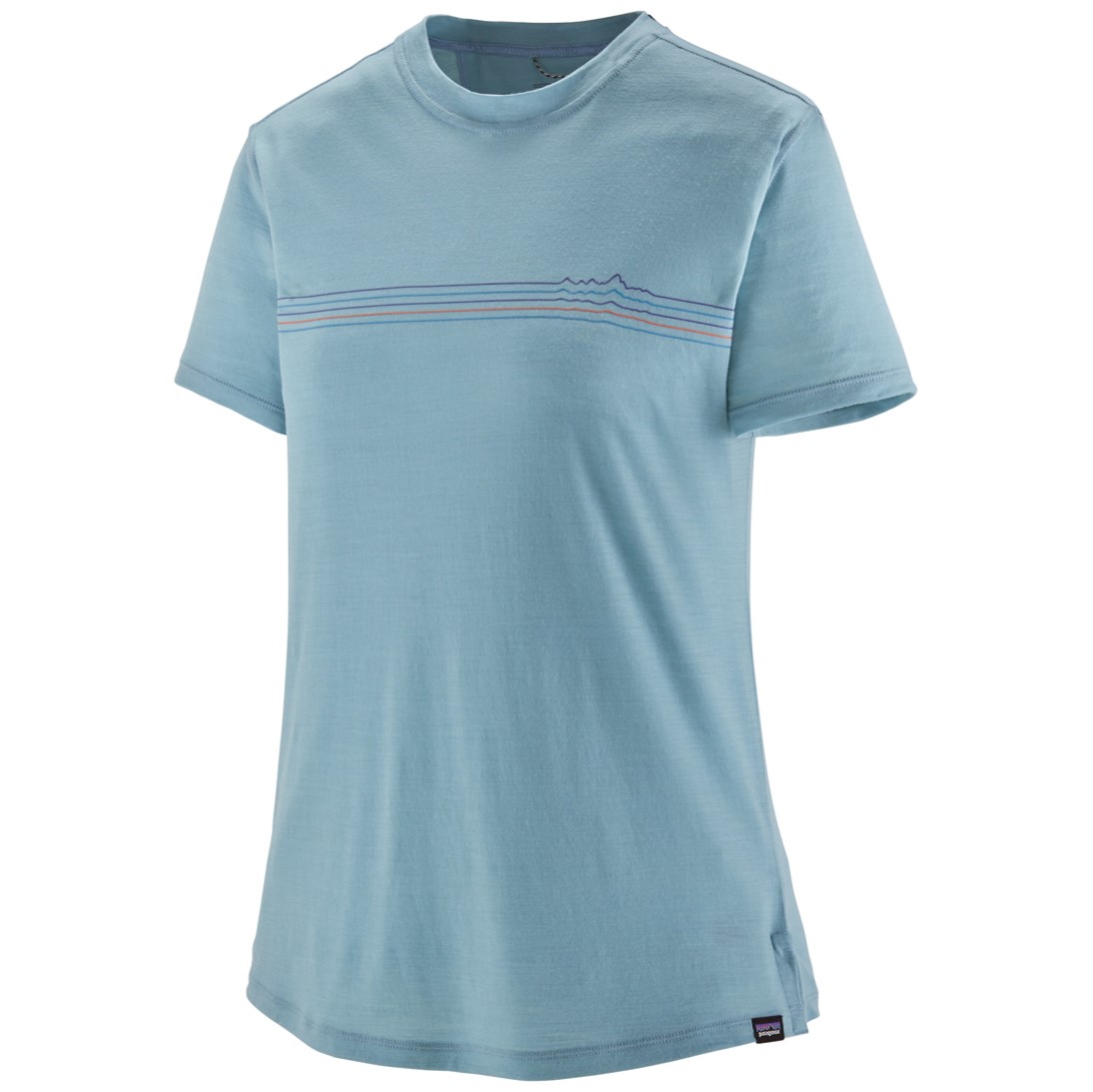 Polera Cap Cool Merino Graphic Mujer Azul - Imagen 2